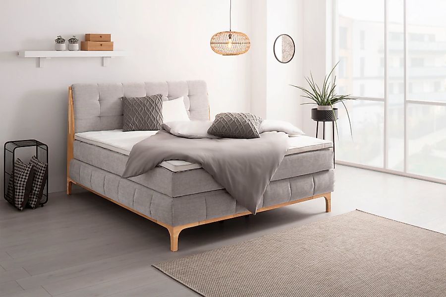 OTTO products Boxspringbett "Jelle" 5 Stk. tlg. zertifizierte, recycelte Be günstig online kaufen