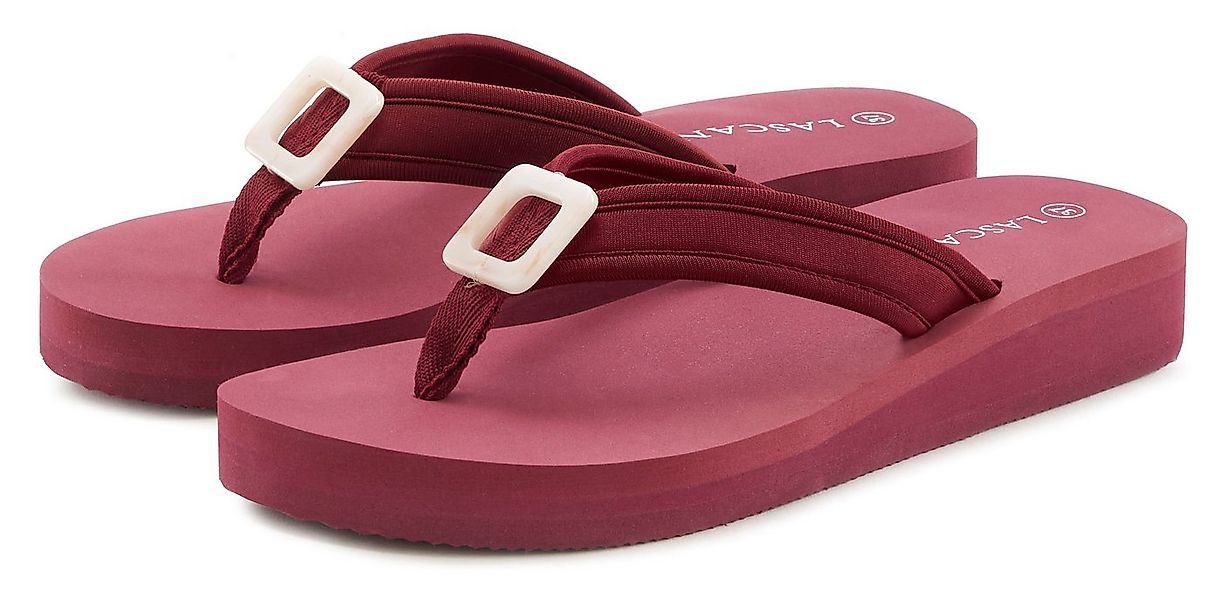 LASCANA Sandale, Badeschuh, Pantolette, Badelatsche, Flip Flop Badezehentre günstig online kaufen