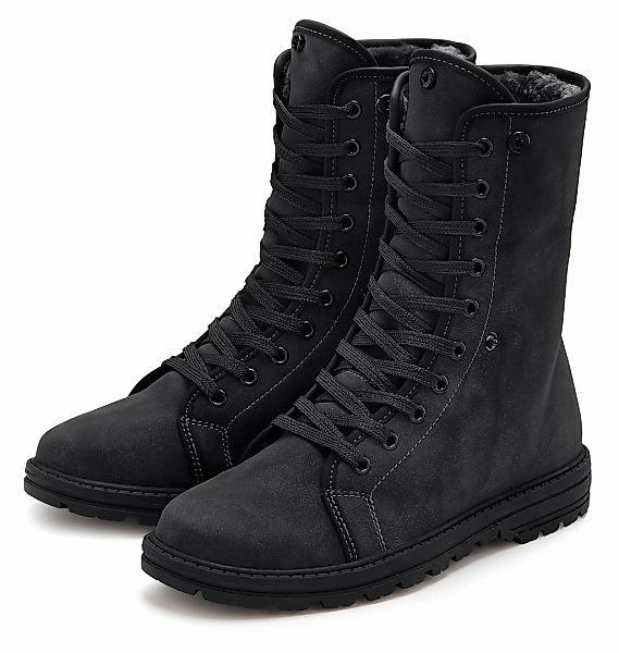 LASCANA Stiefelette "Boots," mit Fellimitat-Applikation VEGAN günstig online kaufen