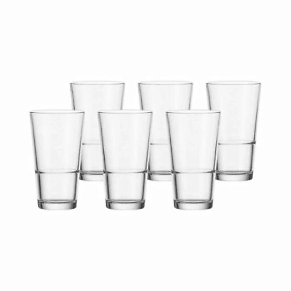 LEONARDO EVENT Trinkglas Stapelbecher 330ml 6er Set Trinkgläser transparent günstig online kaufen