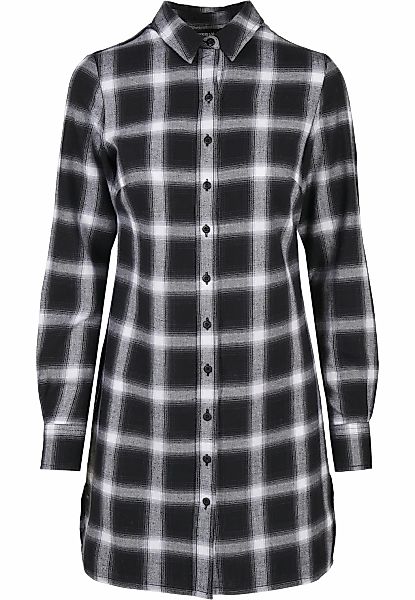 URBAN CLASSICS Shirtkleid "Urban Classics Damen Ladies Cotton Check Shirt D günstig online kaufen