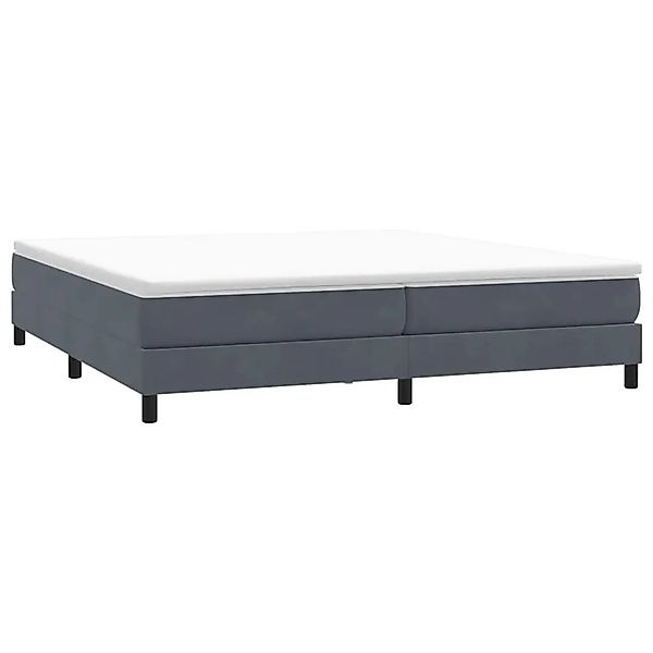 vidaXL Boxspringbett ohne Matratze Dunkelgrau 200x220 cm Samt 3315892 günstig online kaufen