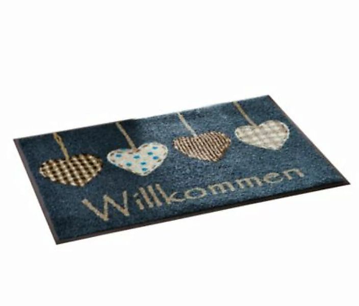 wash+dry Fußmatte blau Gr. 40 x 60 günstig online kaufen