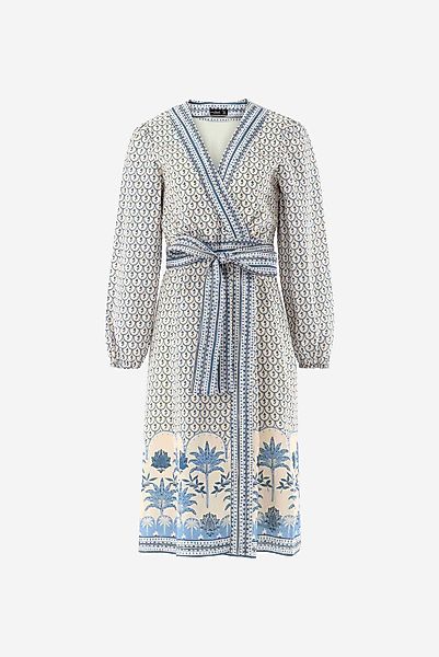 Midikleid aus Leinen mit Palmen-Druck günstig online kaufen