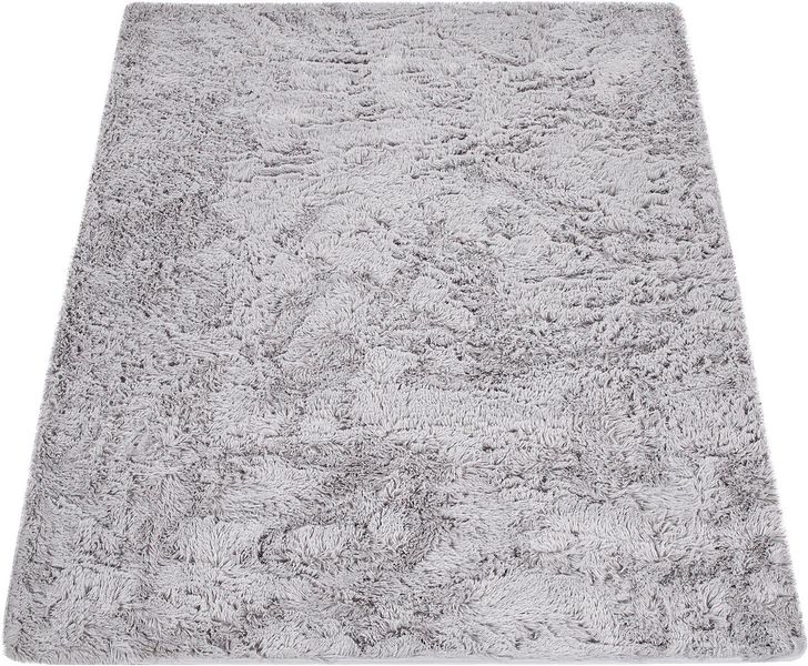 Paco Home Hochflor-Teppich "Silky 591" rechteckig 37 mm Höhe Uni-Farben, be günstig online kaufen