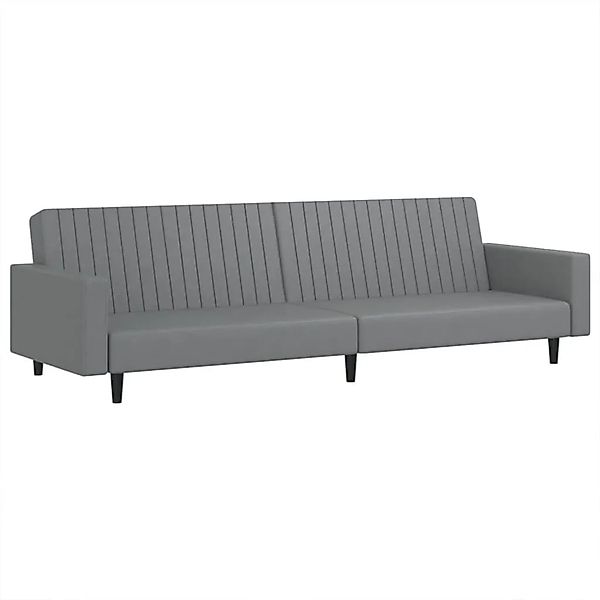 vidaXL Schlafsofa 2-Sitzer Grau Kunstleder 375953 günstig online kaufen
