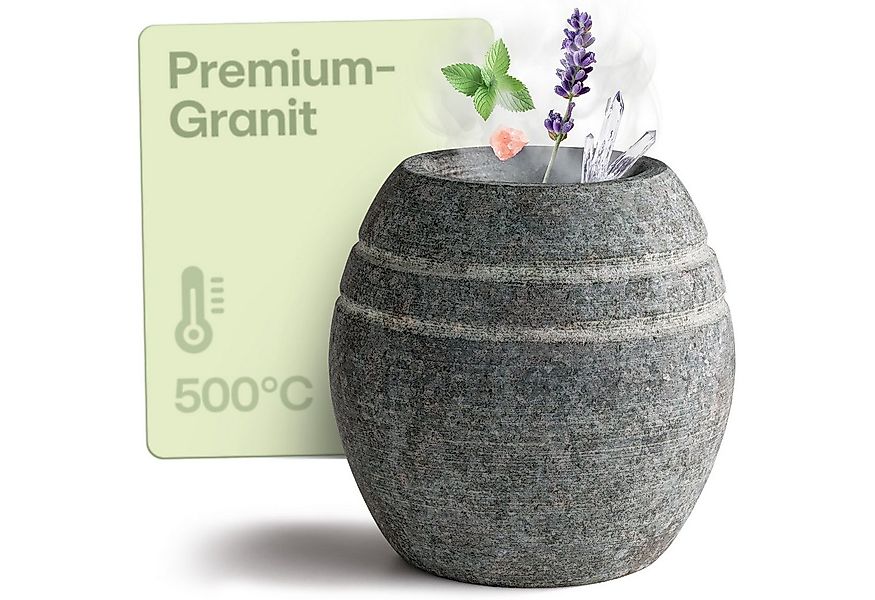 Praknu Saunasteine Sauna Verdampferschale aus robustem Granit – entspannend günstig online kaufen