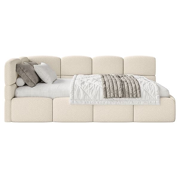 Selsey Jugendbett CLOUDY, mit Bettkasten, Bouclé, günstig online kaufen