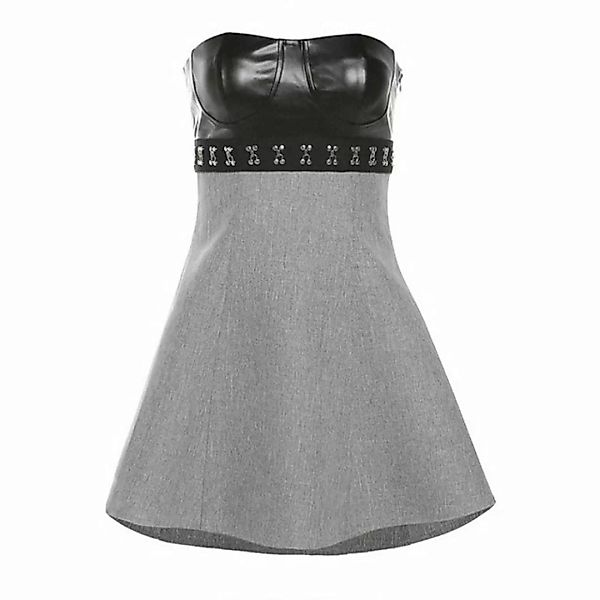 ZWY Dirndlbluse Damen-Röhrenoberteil ärmelloses Kleid kurzer Rock schmaler günstig online kaufen