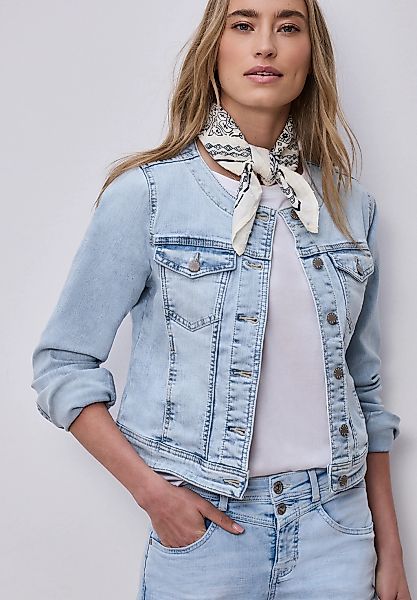 STREET ONE Jeansjacke ohne Kapuze in Denim-Optik günstig online kaufen