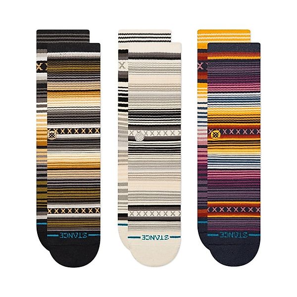 Stance 3-er Set Socken "Casual" Bunt gestreift günstig online kaufen