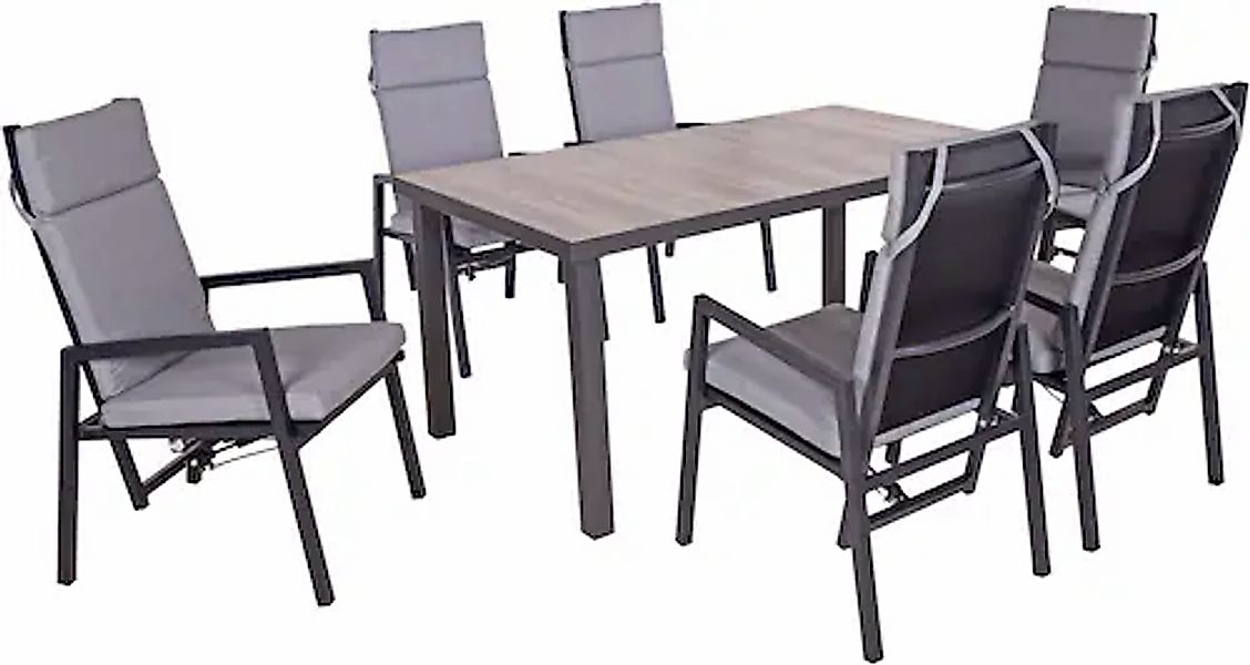 Garden Pleasure Garten-Essgruppe »RANA/SINTRA Set 01« 7 Stk. tlg. günstig online kaufen