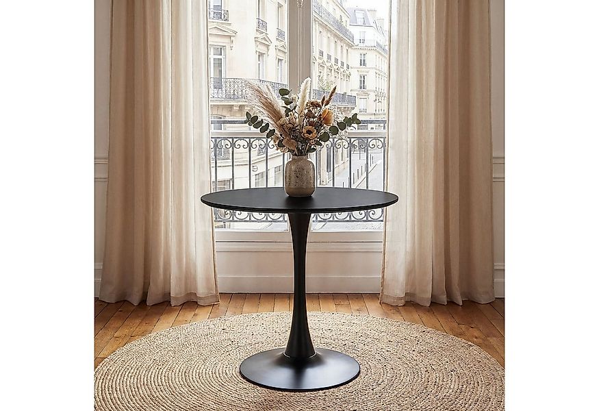 IDIMEX Esstisch LOIRE, Runder Esszimmertisch 80 cm mit Tulpenfuß und MDF-Pl günstig online kaufen