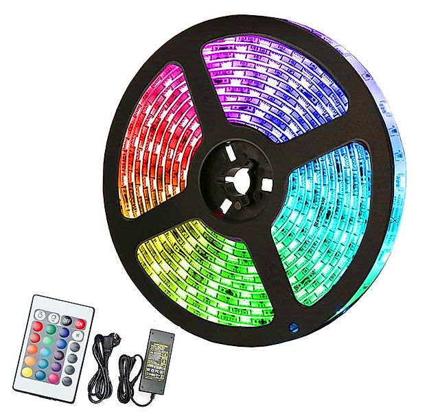 Clanmacy LED Stripe 1-10m LED Streifen RGB stripe 5050SMD Band IP20 Lichter günstig online kaufen