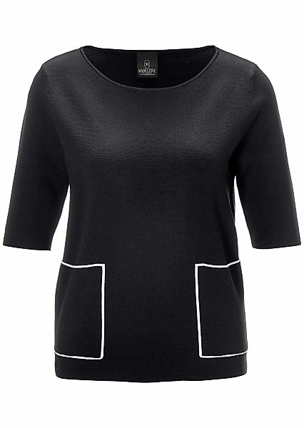 MADELEINE Longpullover "Strickpullover Eleganter Viskosepullover mit Rundha günstig online kaufen