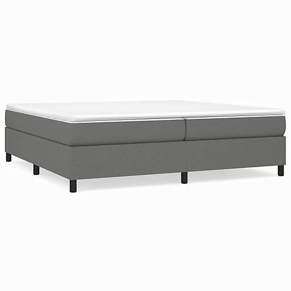 furnicato Bett Boxspringbett mit Matratze Dunkelgrau 200x200 cm Stoff (1-tl günstig online kaufen