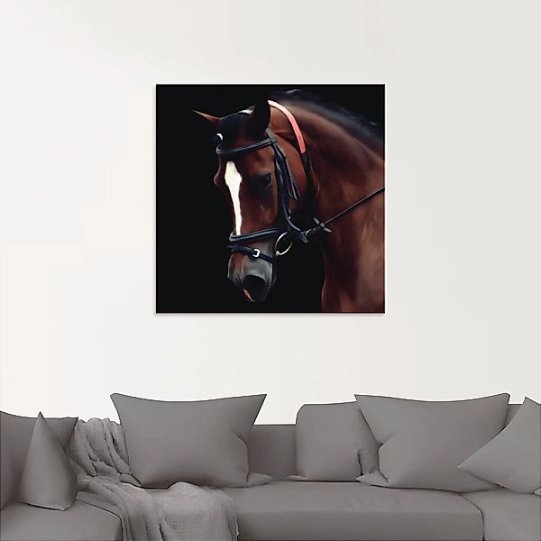 Artland Glasbild »Dressur Pferd«, Haustiere, (1 St.), in verschiedenen Größ günstig online kaufen