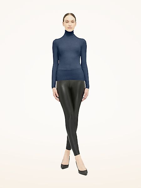 Wolford - Merino Fine Rib Pullover, Frau, dust blue, Größe: L günstig online kaufen