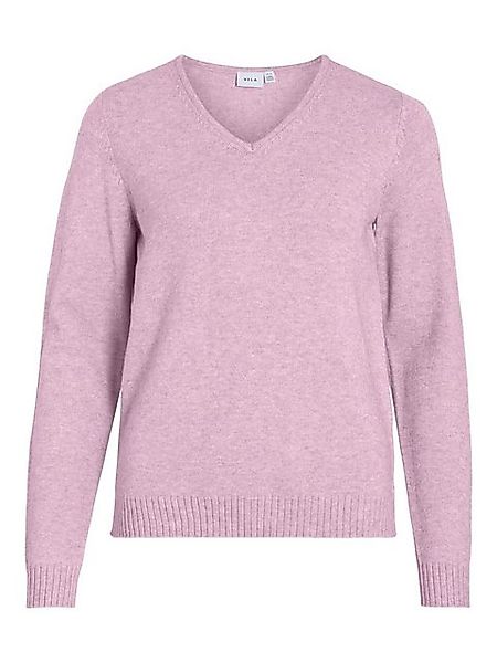 Vila Strickpullover Dünner Strickpullover Basic Stretch Sweater VIRIL VIRIL günstig online kaufen