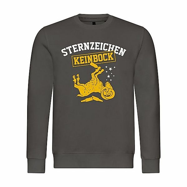 deinshirt Rundhalspullover Herren Pullover Sternzeichen KEIN BOCK Mit Print günstig online kaufen