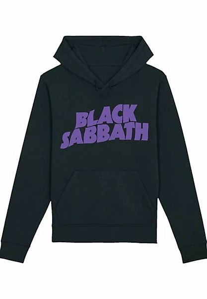 F4NT4STIC Hoodie Black Sabbath Wavy Logo Black Premium Qualität günstig online kaufen