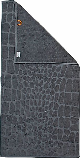 done. Duschtuch "Croco" Hoch-Tief-Webung im Croco-Look günstig online kaufen