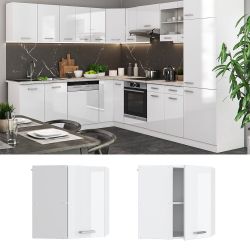 Vicco Eckhängeschrank R-Line, Weiß Hochglanz/Weiß, 57 günstig online kaufen