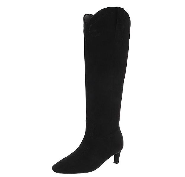 Ital-Design Elegante Stiefel aus hochwertigem Material mit Absatz Westernst günstig online kaufen