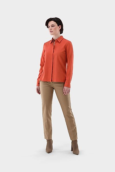 Taillierte Flanell Hemdbluse günstig online kaufen