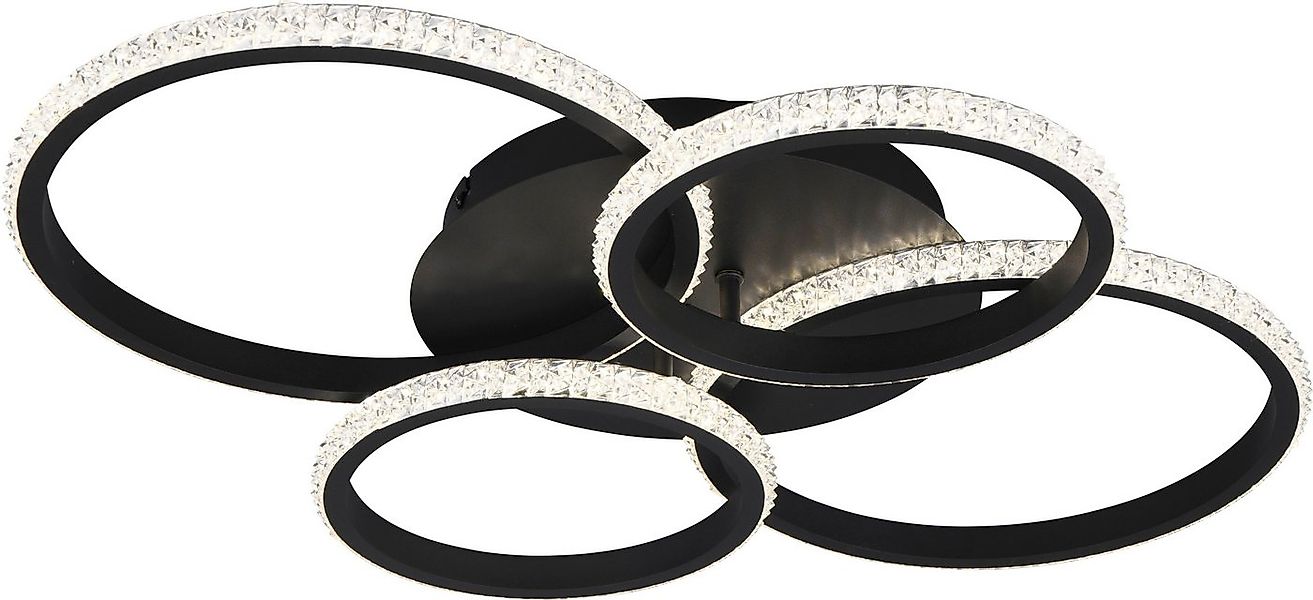 Reality Leuchten LED Deckenleuchte CIRES, LED Deckenlampe mit 4 schwenkbare günstig online kaufen