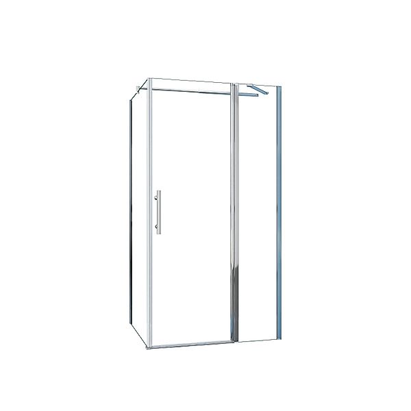 AICA Eckeinstieg Schwingtür B.90xH.195cm Duschtür Seitwand B.76xH.195cm 6mm günstig online kaufen