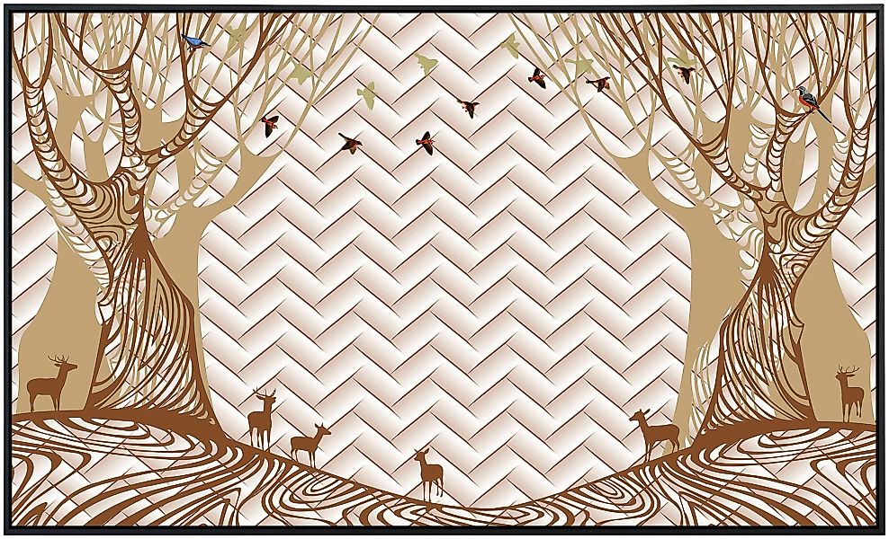 Papermoon Infrarotheizung »Muster mit Wald« günstig online kaufen