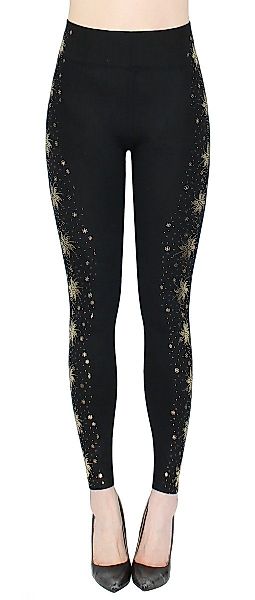 dy_mode Highwaist Leggings Damen Leggings mit Glanz Druck Schmetterling Mus günstig online kaufen
