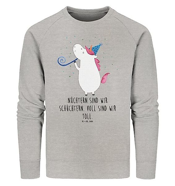 Mr. & Mrs. Panda Longpullover Einhorn Party Größe XL - Heather Grey - Gesch günstig online kaufen