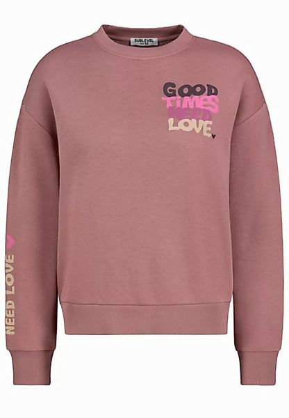 SUBLEVEL Sweatshirt Cropped Cartoon Sweater günstig online kaufen