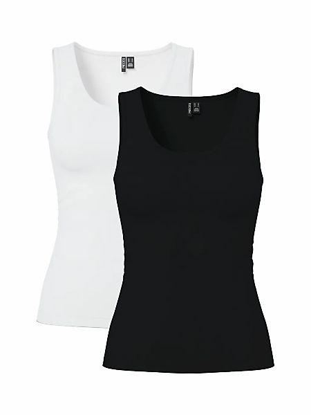 pieces Tanktop "PCAMELIA TANK TOP 2-PACK JRS NOOS BC" 2er-Pack, mit klassis günstig online kaufen