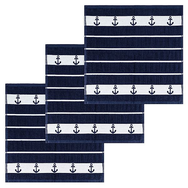 Kracht Geschirrtuch Anker, (Set, 3-tlg., Set), günstig online kaufen