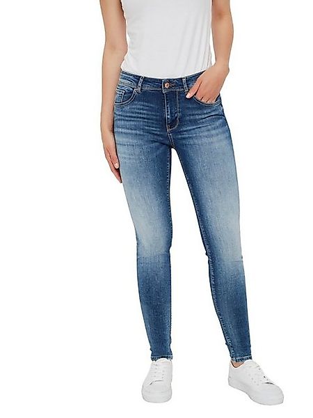 Vero Moda Damen Jeans VMLUX RI310 Slim Fit - Blau - Medium Blue Denim günstig online kaufen