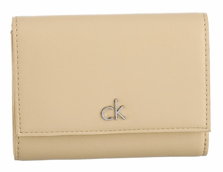 Calvin Klein Geldbörse "CK RE-LOCK MEDIUM TRIFOLD", Damen Portemonnaie, Gel günstig online kaufen