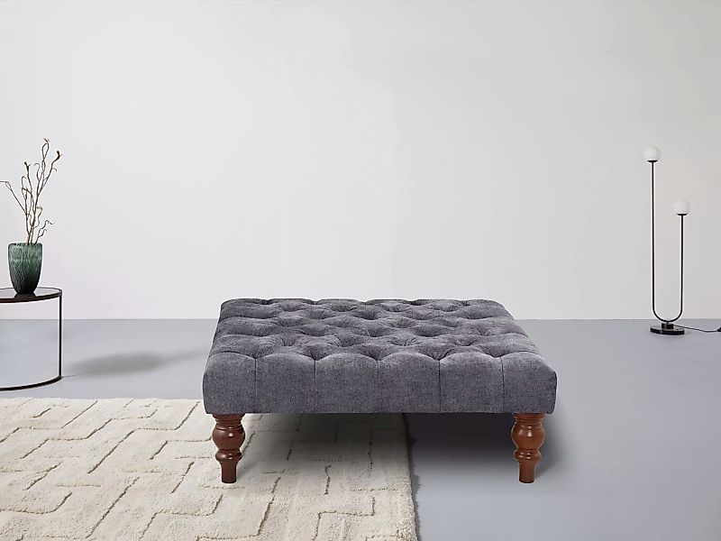 Home affaire Polsterhocker "Chesterfield", mit Knopfheftung, auch in Leder günstig online kaufen