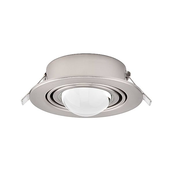 Lindby Einbaustrahler Jyla, nickel, 4.200 K, Ø 13 cm, Linse günstig online kaufen