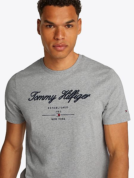 Tommy Hilfiger T-Shirt "SCRIPT LOGO TEE", mit aufgesticktem Logo günstig online kaufen