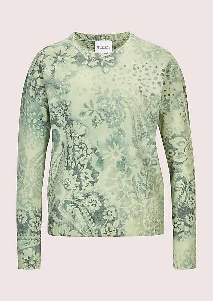 MADELEINE Longpullover "Strickpullover Stilvoller Printpullover mit florale günstig online kaufen