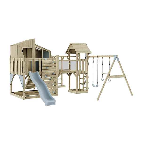 OutdoorToys Spielturm Emma mit Trapezschaukel Eisblau günstig online kaufen