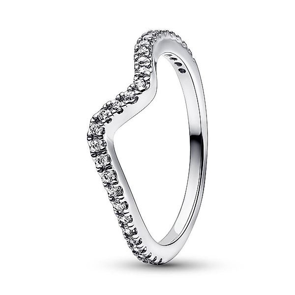 Pandora Fingerring Funkelnde Welle Ring aus günstig online kaufen
