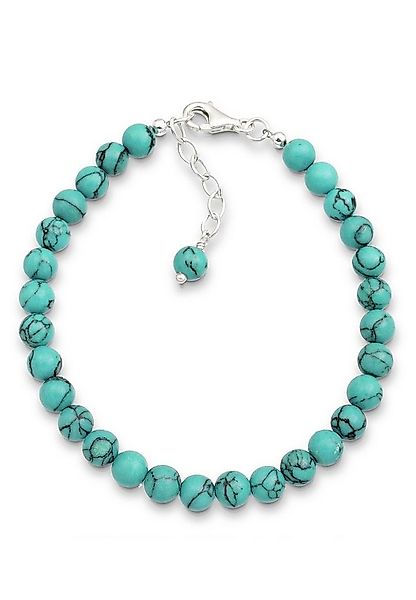 Elli Armband Türkis Edelstein Kugeln Howlith 925 Silber günstig online kaufen