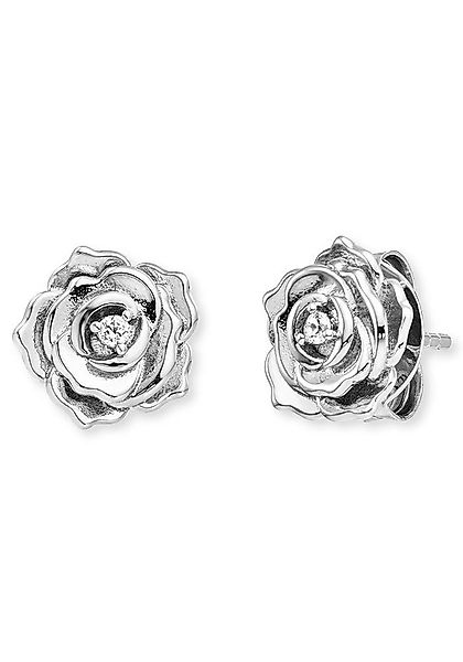 Engelsrufer Paar Ohrstecker Rose, mit Zirkonia (synth) günstig online kaufen