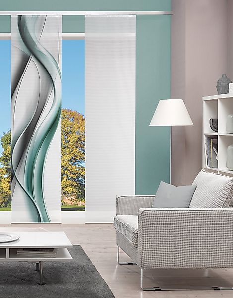 Vision S Schiebegardine "CARA" Paneelwagen 1 Stk. tlg. Schiebevorhang Bambu günstig online kaufen