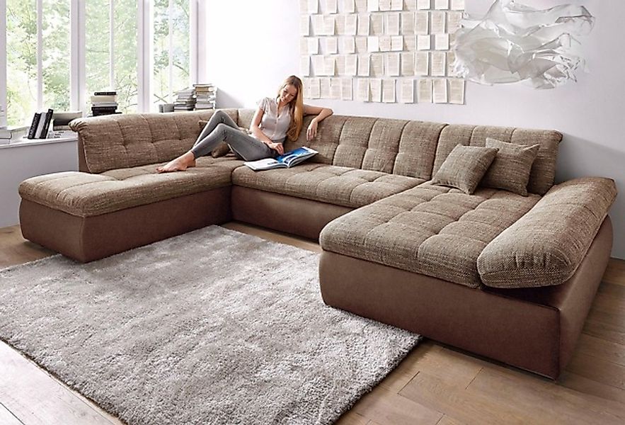 DOMO collection Wohnlandschaft »Moric U-Form auch in Cord«, im XXL-Format, günstig online kaufen