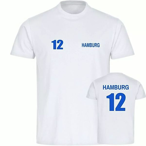 multifanshop T-Shirt Herren Hamburg - Trikot 12 - Männer günstig online kaufen